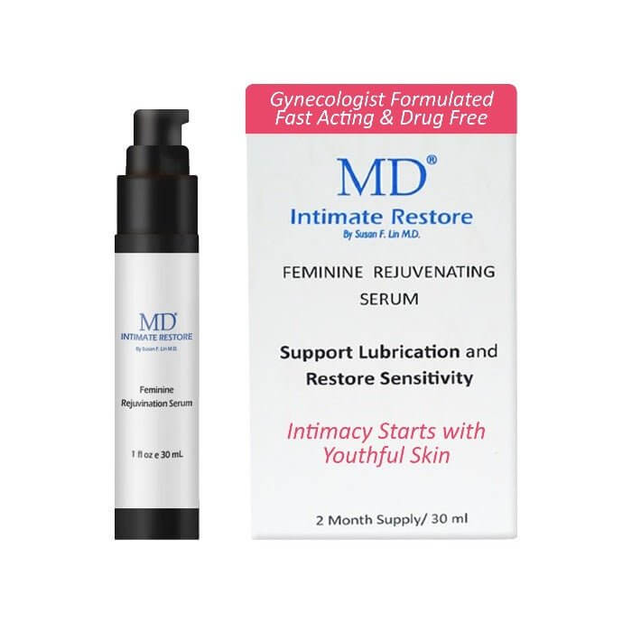 MD® Intimate Restore — physician-formulated anti-aging peptide serum for intimate skin renewal by Dr. Susan Lin, M.D., MD Wellness collection