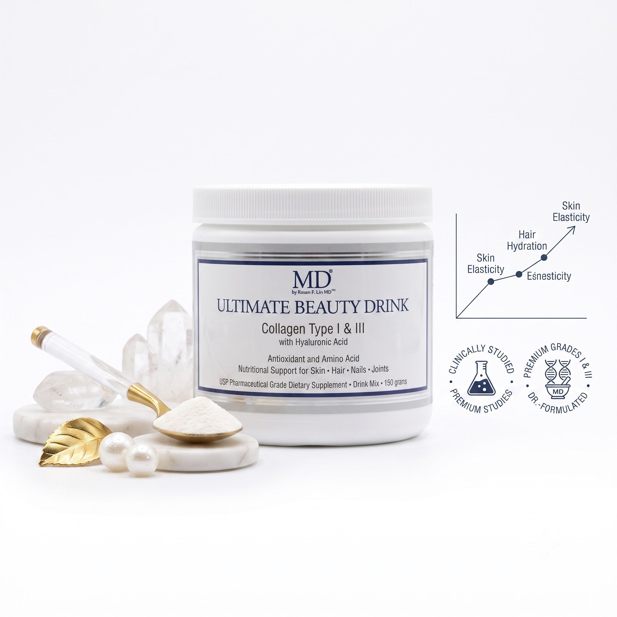 MD Ultimate Beauty Drink – Collagen & Antioxidant Skin Support- MD Wellness