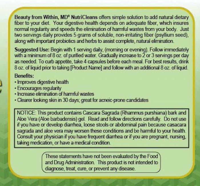 MD Nutri Cleanse natural vitamin