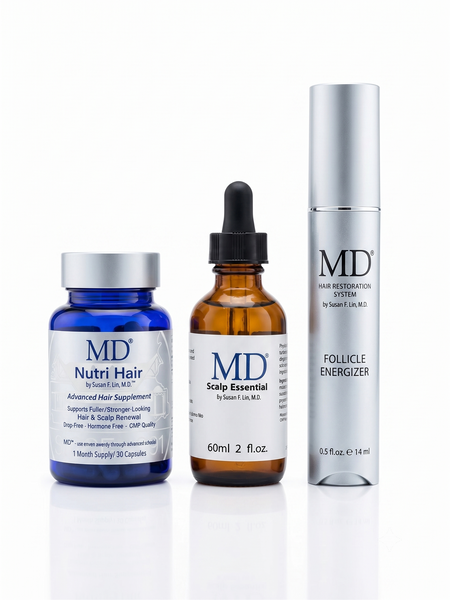 MD Hair Restoration Kit | Drug-Free Thinning Hair Solution – MD®