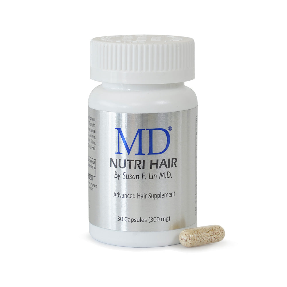 MD® Nutri Hair Growth Supplement for Thinning Hair- Minimizes Hair Shedding, Thinning and Breakage  - 30 Capsules