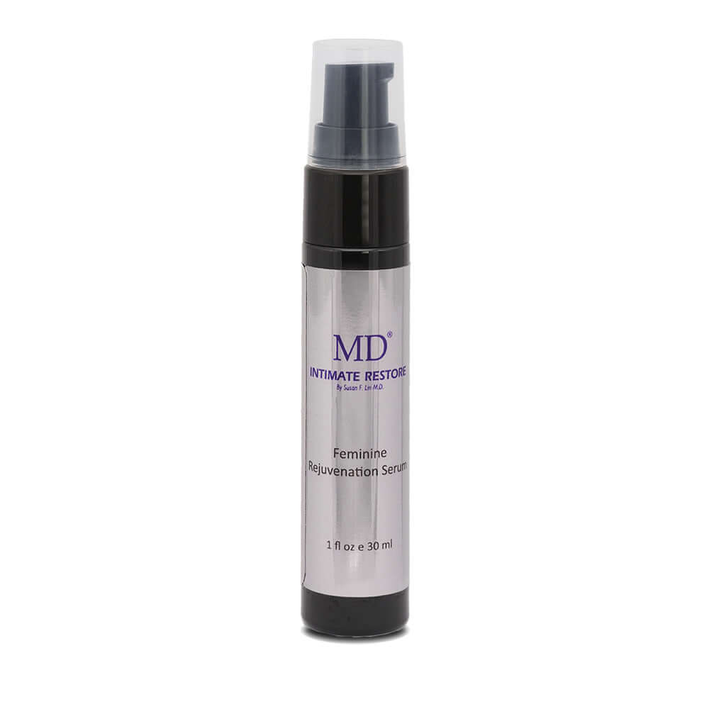 MD Intimate Restore anti-aging serum with stem cell technology to support moisture, sensitivity, and skin appearance