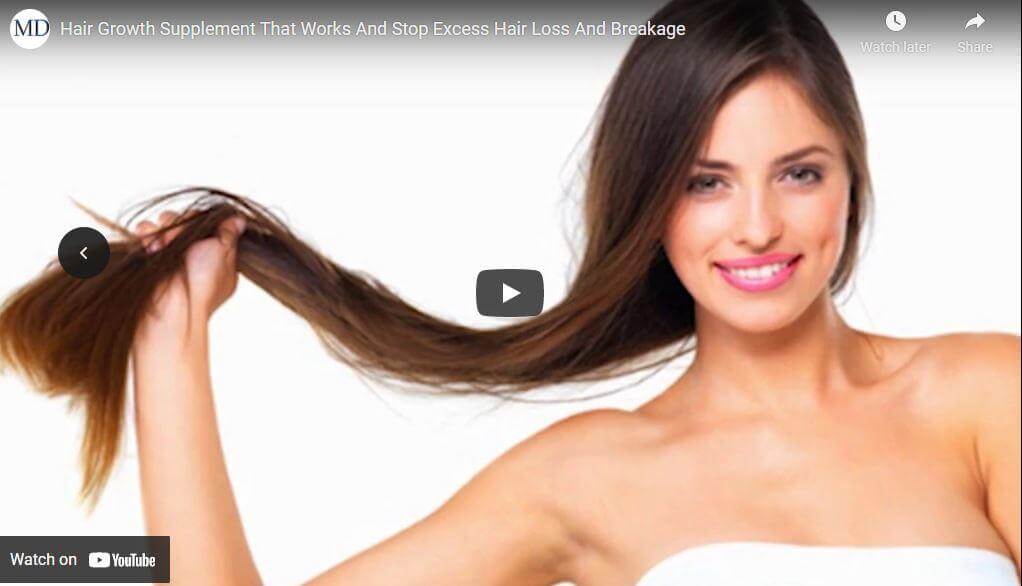 56‑second animated video showcasing MD Nutri Hair as the solution to hair loss—explains how the drug‑free hair growth supplement supports natural growth cycle, blocks DHT, nourishes follicles with biotin, collagen, flaxseed lignan, niacin and vitamin E for men and women by MD Hair