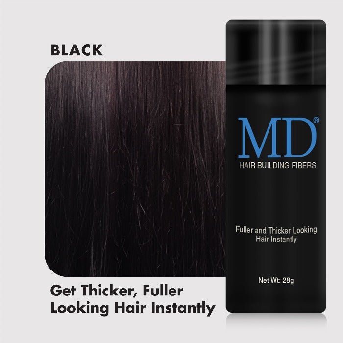 MD Ultimate Hair Thickening Fiber - Black - Dark Brown - Light Blonde - Blonde - 28g - MD