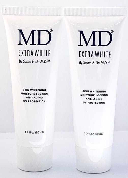 MD® Extra White| Instant Skin Brightening Antiaging Moisturizer Mineral Sunscreen Non Oily All Skin Type Men and Women Chemical Free 50ml - MD