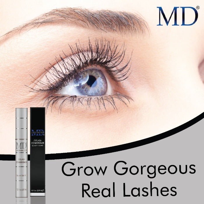 Grow real lashes with conditioner