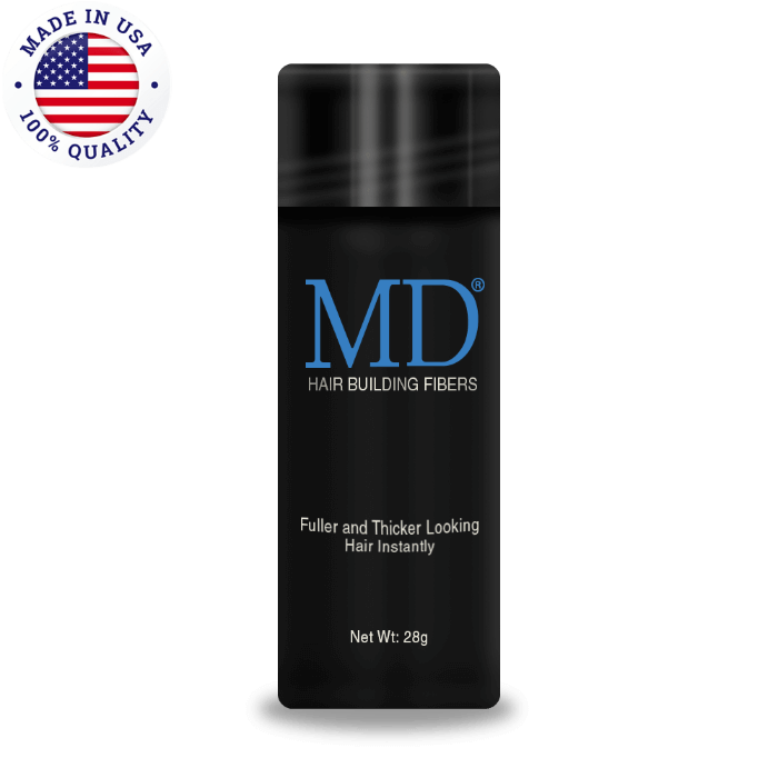 এমডি হেয়ার বিল্ডিং ফাইবারস ২৮ গ্রাম ফ্রন্ট - পাতলা বা বিক্ষিপ্ত অংশের জন্য তাৎক্ষণিকভাবে পূর্ণাঙ্গ, ঘন চুলের চেহারা দেয়।